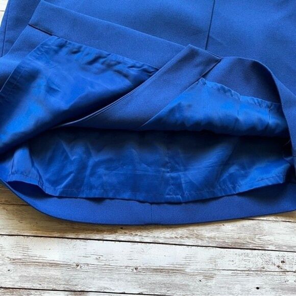 J. Crew Crossover Wrap Mini Skirt Blue Size 0 - Picture 5 of 11
